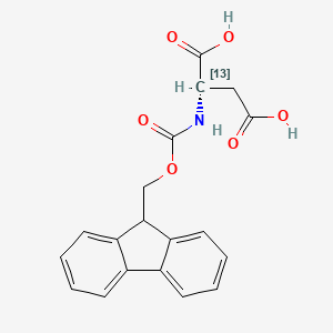molecular formula C19H17NO6 B12062513 Fmoc-Asp-OH-2-13C CAS No. 286460-78-4
