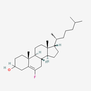 molecular formula C27H45FO B1206253 Cholest-5-en-3-ol, 6-fluoro-, (3beta)- CAS No. 86361-68-4