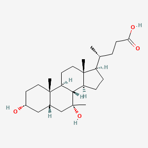 3,7-Dihydroxy-7-methylcholanoic acid