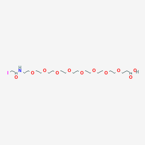 molecular formula C21H40INO11 B12062616 Iodoacetamido-PEG8-acid 