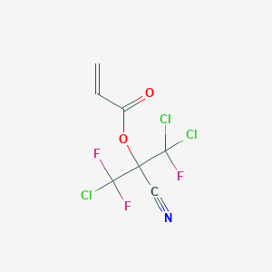 molecular formula C7H3Cl3F3NO2 B12062647 2-Cyano-1,1,3-trichloro-1,3,3-trifluoropropan-2-yl acrylate 