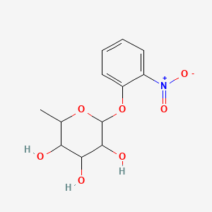 molecular formula C12H15NO7 B12062691 2-Nitrophenyl 6-deoxyhexopyranoside 