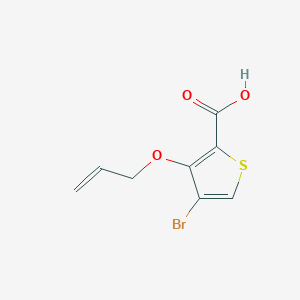 molecular formula C8H7BrO3S B12062735 3-(Allyloxy)-4-bromothiophene-2-carboxylic acid 