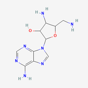 molecular formula C10H15N7O2 B12062818 3',5'-Diamino-3',5'-dideoxyadenosine 
