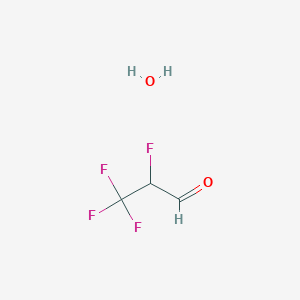molecular formula C3H4F4O2 B12062848 2,3,3,3-Tetrafluoropropanal hydrate 