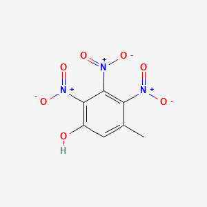 molecular formula C7H5N3O7 B1206285 Trinitrocresolate CAS No. 28905-71-7