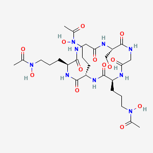 molecular formula C28H47N9O13 B1206286 Desferri-ferricrocin CAS No. 37279-99-5