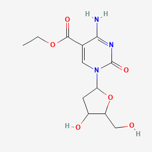molecular formula C12H17N3O6 B12062898 5-Carboethoxy-2'-deoxycytidine 