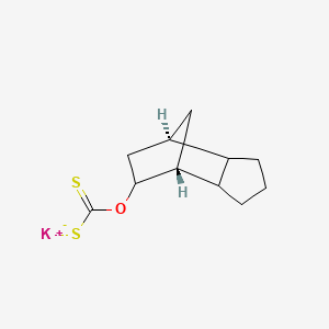 molecular formula C11H15KOS2 B12062899 Carbonodithioic Acid O-(Octahydro-4,7-methano-1H-inden-5-yl) Ester Potassium Salt 