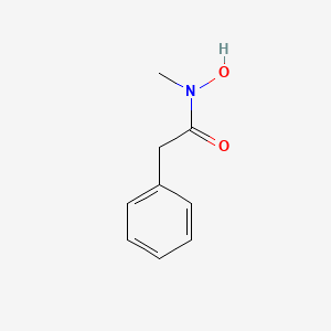molecular formula C9H11NO2 B1206291 N-Hydroxy-N-methyl-2-phenylacetamide CAS No. 72229-75-5