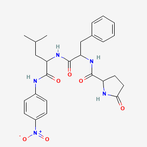 molecular formula C26H31N5O6 B12062927 p-Glu-phe-leu-p-nitroanilide 