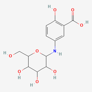 molecular formula C13H17NO8 B12062937 N-D-Glucopyranosyl-5-aminosalicylic acid 