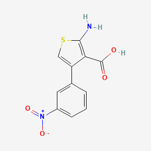 molecular formula C11H8N2O4S B12062957 2-Amino-4-(3-nitrophenyl)thiophene-3-carboxylic acid 