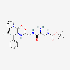 Cyclo(glycyl-phenylalanyl-prolyl-N-(beta)-(tert-butoxycarbonyl)-alpha,beta-diaminopropanyoly)