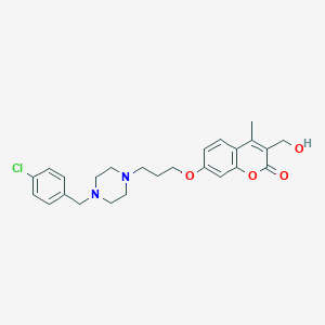 molecular formula C25H29ClN2O4 B012063 3-Hydroxymethyl-picumast CAS No. 102402-47-1