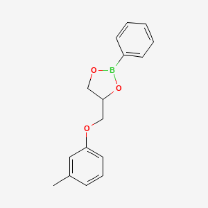 4-[(3-Methylphenoxy)methyl]-2-phenyl-1,3,2-dioxaborolane