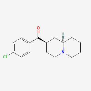 Methanone, (4-chlorophenyl)(octahydro-2H-quinolizin-2-yl)-, cis-