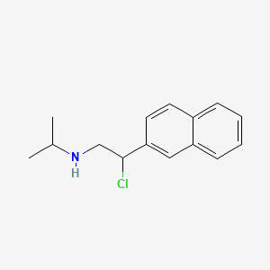molecular formula C15H18ClN B1206304 beta-Chloro-N-(1-methylethyl)-2-naphthaleneethanamine CAS No. 1085-07-0