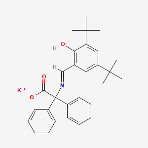 molecular formula C29H32KNO3 B12063069 Potassium 2-(3,5-di-tert-butyl-2-hydroxybenzylideneamino)-2,2-diphenylacetate 