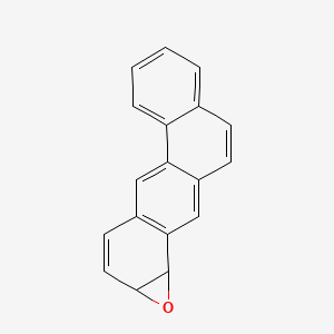 molecular formula C18H12O B1206308 BENZ(5,6)ANTHRA(1,2-b)OXIRENE, 1a,11b-DIHYDRO- CAS No. 34501-55-8