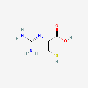 molecular formula C4H9N3O2S B1206311 N-Amidino-L-cysteine CAS No. 40454-21-5