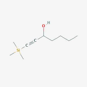 molecular formula C10H20OSi B12063118 (S)-1-(trimethylsilyl)hept-1-yn-3-ol 