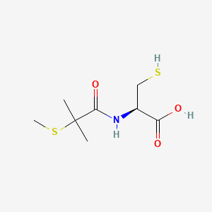 molecular formula C8H15NO3S2 B1206313 N-(2-Methyl-2-(methylthio)propionyl)-L-cysteine CAS No. 74407-29-7