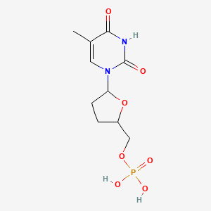 molecular formula C10H15N2O7P B12063164 [(2S,5R)-5-(5-methyl-2,4-dioxo-pyrimidin-1-yl)tetrahydrofuran-2-yl]methyl dihydrogen phosphate 