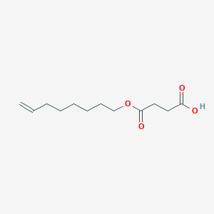 molecular formula C12H20O4 B1206317 Butanedioic acid, octenyl- CAS No. 28805-58-5