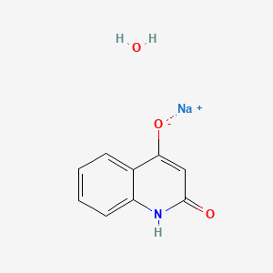 molecular formula C9H8NNaO3 B12063177 Sodium 2-hydroxyquinolin-4-olate hydrate 