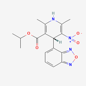 3-Pyridinecarboxylic acid, 4-(4-benzofurazanyl)-1,4-dihydro-2,6-dimethyl-5-nitro-, 1-methylethyl ester, (R)-