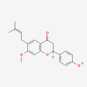 molecular formula C21H22O4 B1206321 Bavachinin 