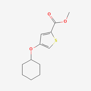 molecular formula C12H16O3S B12063222 Methyl 4-(cyclohexyloxy)thiophene-2-carboxylate 