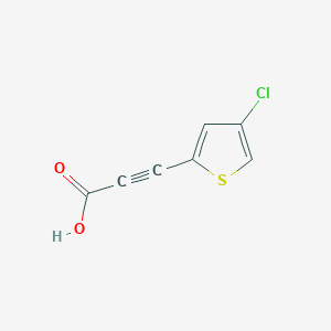 molecular formula C7H3ClO2S B12063224 3-(4-Chlorothiophen-2-yl)propiolic acid 