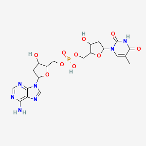 molecular formula C20H26N7O10P B12063243 [5-(6-Aminopurin-9-yl)-3-hydroxyoxolan-2-yl]methyl [3-hydroxy-5-(5-methyl-2,4-dioxopyrimidin-1-yl)oxolan-2-yl]methyl hydrogen phosphate 