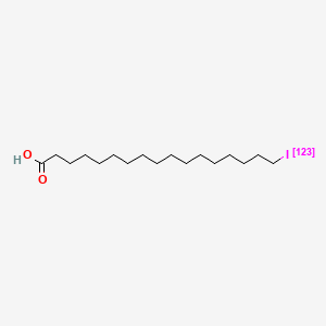 molecular formula C17H33IO2 B1206325 Heptadecanoic-17-(123)I acid CAS No. 63556-27-4