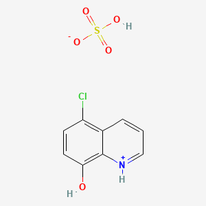 molecular formula C9H8ClNO5S B12063251 5-Chloroquinolin-1-ium-8-ol;hydrogen sulfate CAS No. 93804-18-3