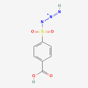 molecular formula C7H6N3O4S+ B12063281 (4-carboxyphenyl)sulfonylimino-iminoazanium 