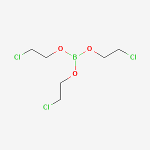 molecular formula C6H12BCl3O3 B12063365 Borane, tris(2-chloroethoxy)- CAS No. 22238-19-3