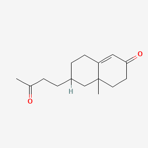 2(3H)-Naphthalenone, 4,4a,5,6,7,8-hexahydro-4a-methyl-6-(3-oxobutyl)-