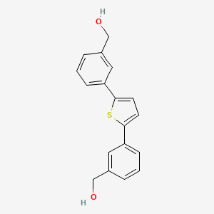molecular formula C18H16O2S B12063395 2,5-Di(3-hydroxymethylphenyl)thiophene 