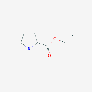 molecular formula C8H15NO2 B12063407 Ethyl 1-methylpyrrolidine-2-carboxylate CAS No. 90243-87-1