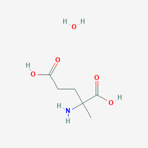 molecular formula C6H13NO5 B12063427 2-Amino-2-methylpentanedioic acid hydrate 