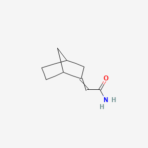 molecular formula C9H13NO B1206346 2-(2-Bicyclo[2.2.1]heptanylidene)acetamide 
