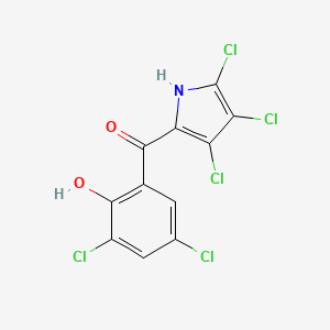 molecular formula C11H4Cl5NO2 B1206349 Pyrrolomycin D CAS No. 81910-07-8