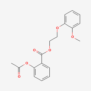 2-(2-Methoxyphenoxy)ethyl 2-(acetyloxy)benzoate