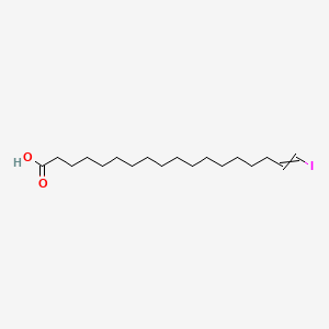 molecular formula C18H33IO2 B1206353 18-Iodooctadec-17-enoic acid 