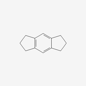 molecular formula C12H14 B1206355 1,2,3,5,6,7-Hexahydro-s-indacene CAS No. 495-52-3