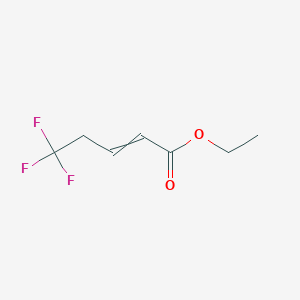molecular formula C7H9F3O2 B12063587 Ethyl5,5,5-trifluoropent-2-enoate 