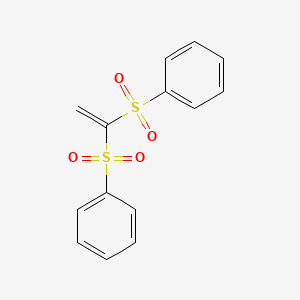molecular formula C14H12O4S2 B1206362 1,1-Bis(phenylsulfonyl)ethylene CAS No. 39082-53-6